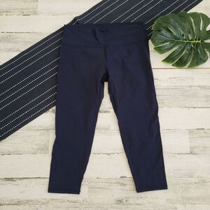 Zyia Mid Rise Crop Leggings Navy Blue Size 20